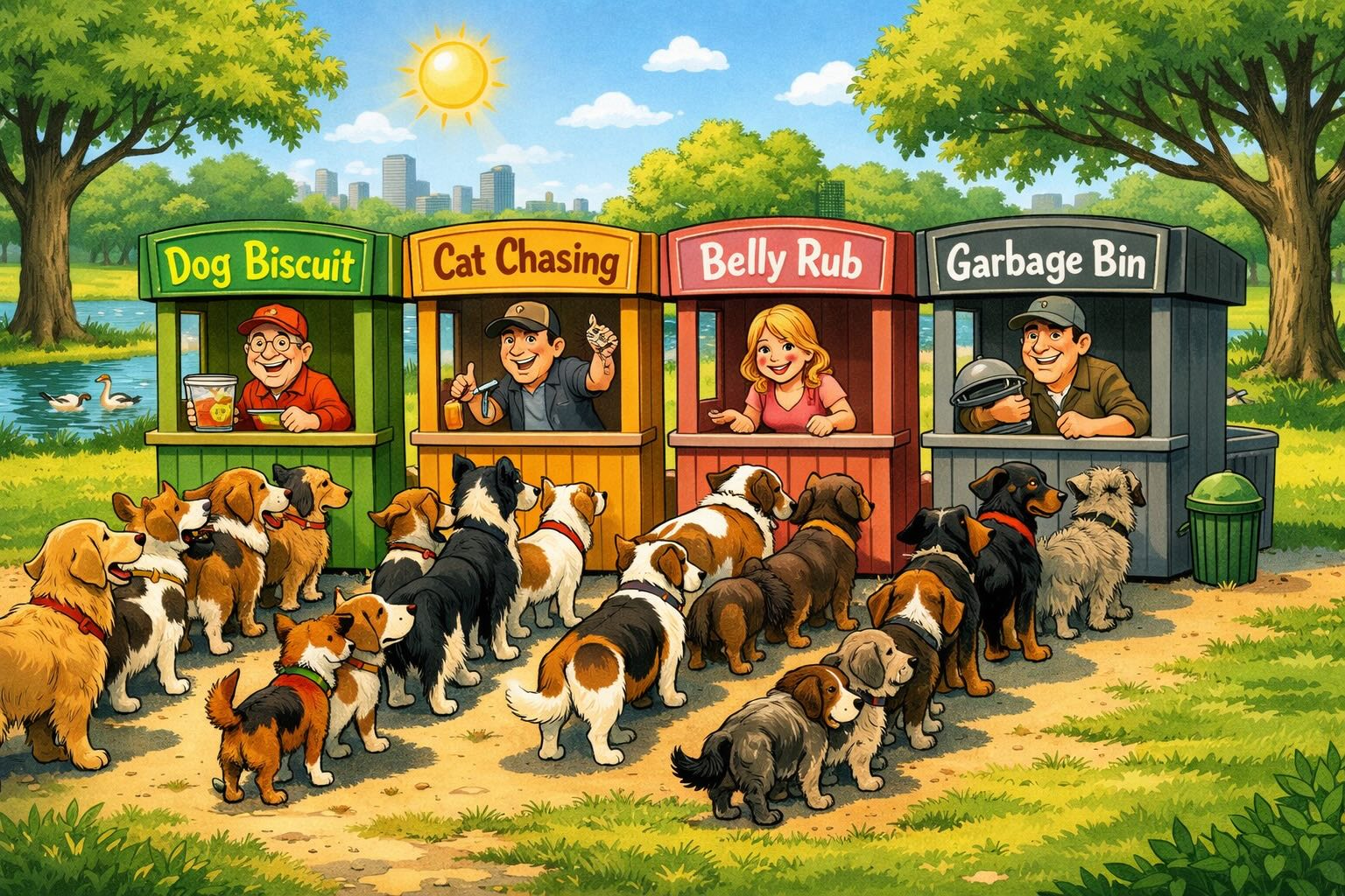 Dogs cartoons