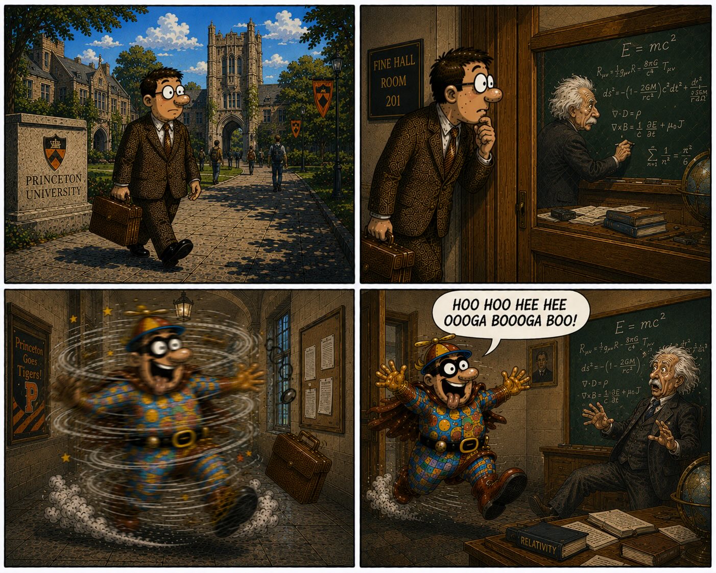 Silly hero is the real genius