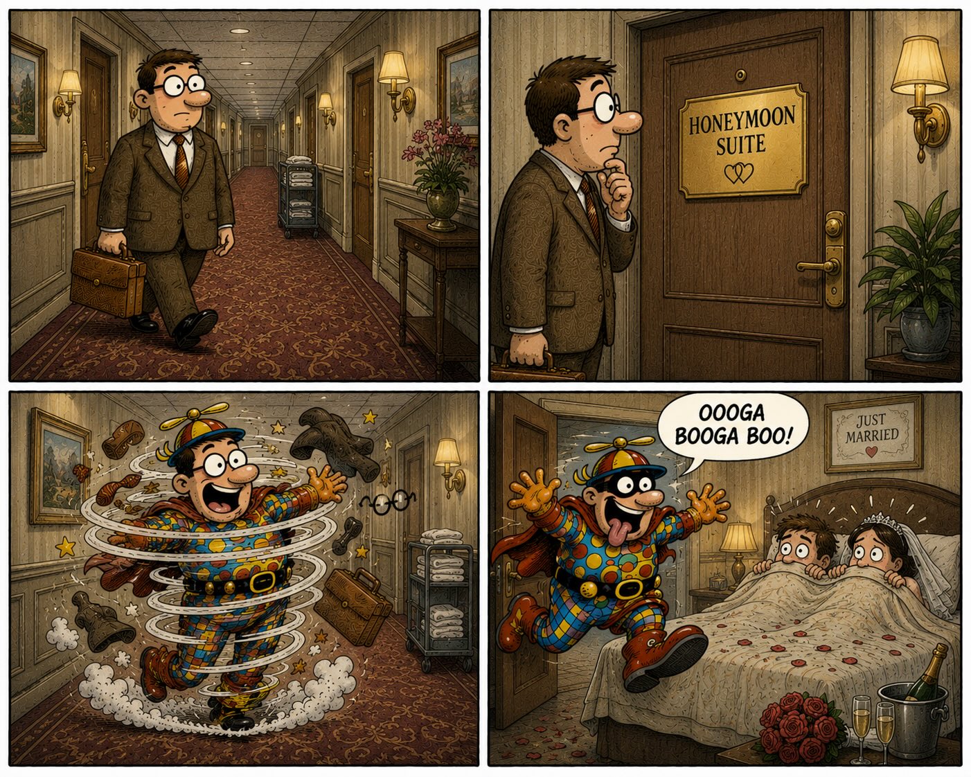 Nuptials of the silly hero