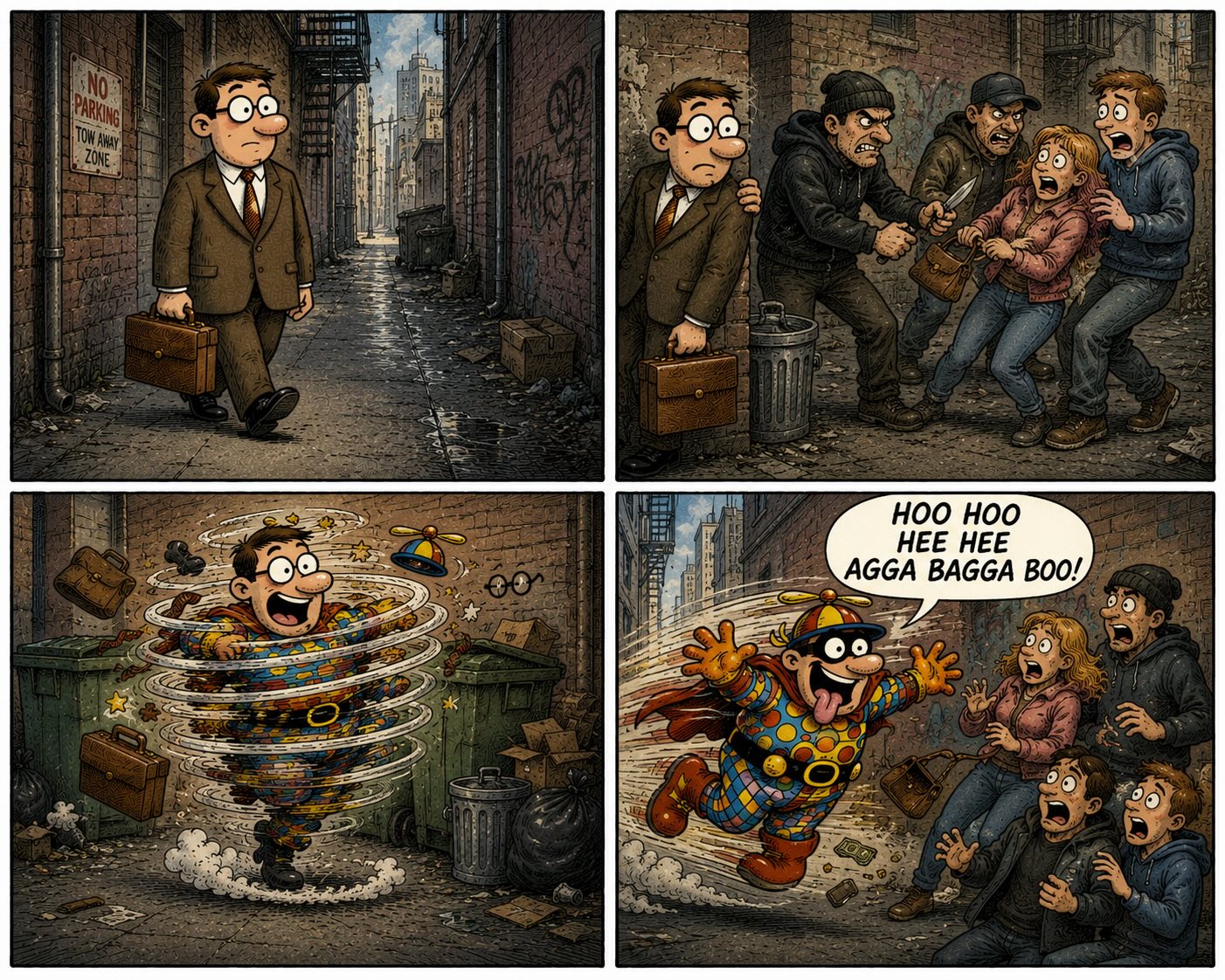 Silly hero steals hearts